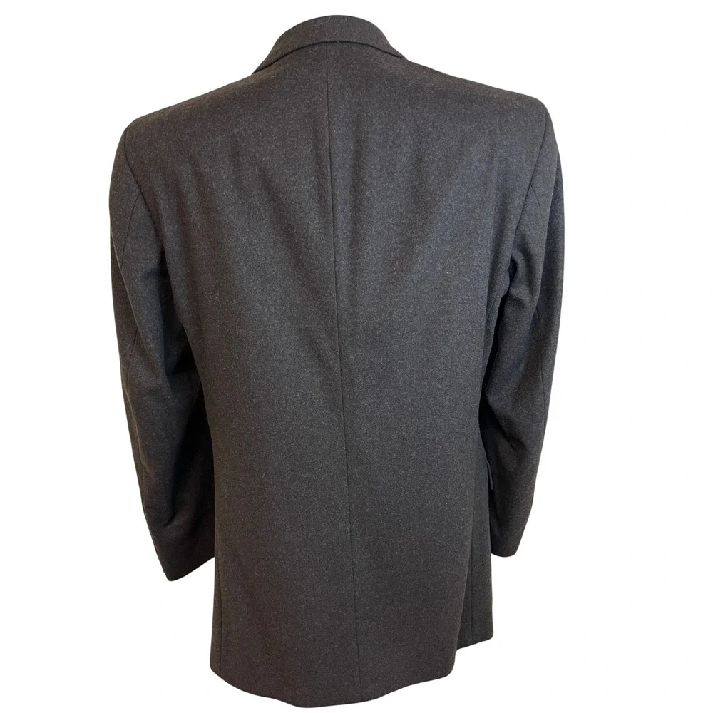 MARK ALEXANDER Dark Brown Cashmere Blazer Jacket Coat Sz 39 L Heritage Luxury‎
